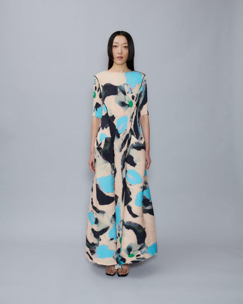 Handpleated Uma Dress in Pablo – Julia Heuer