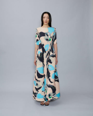 Handpleated Uma Dress in Pablo