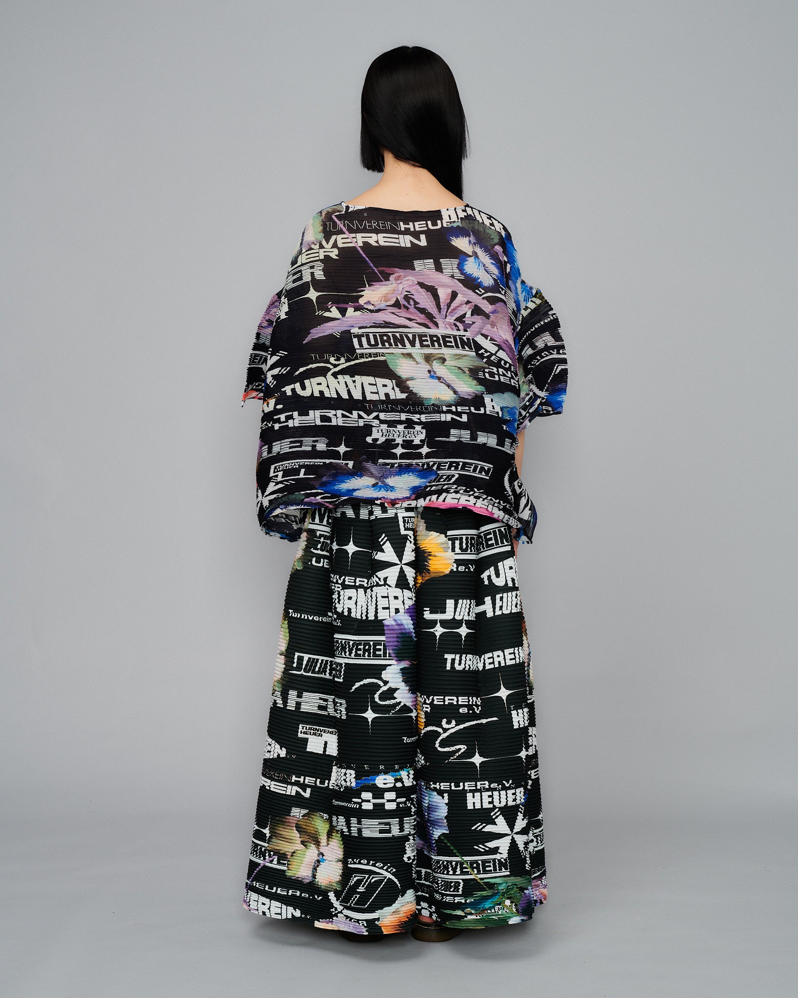 Handpleated Cosma Top in Spiros