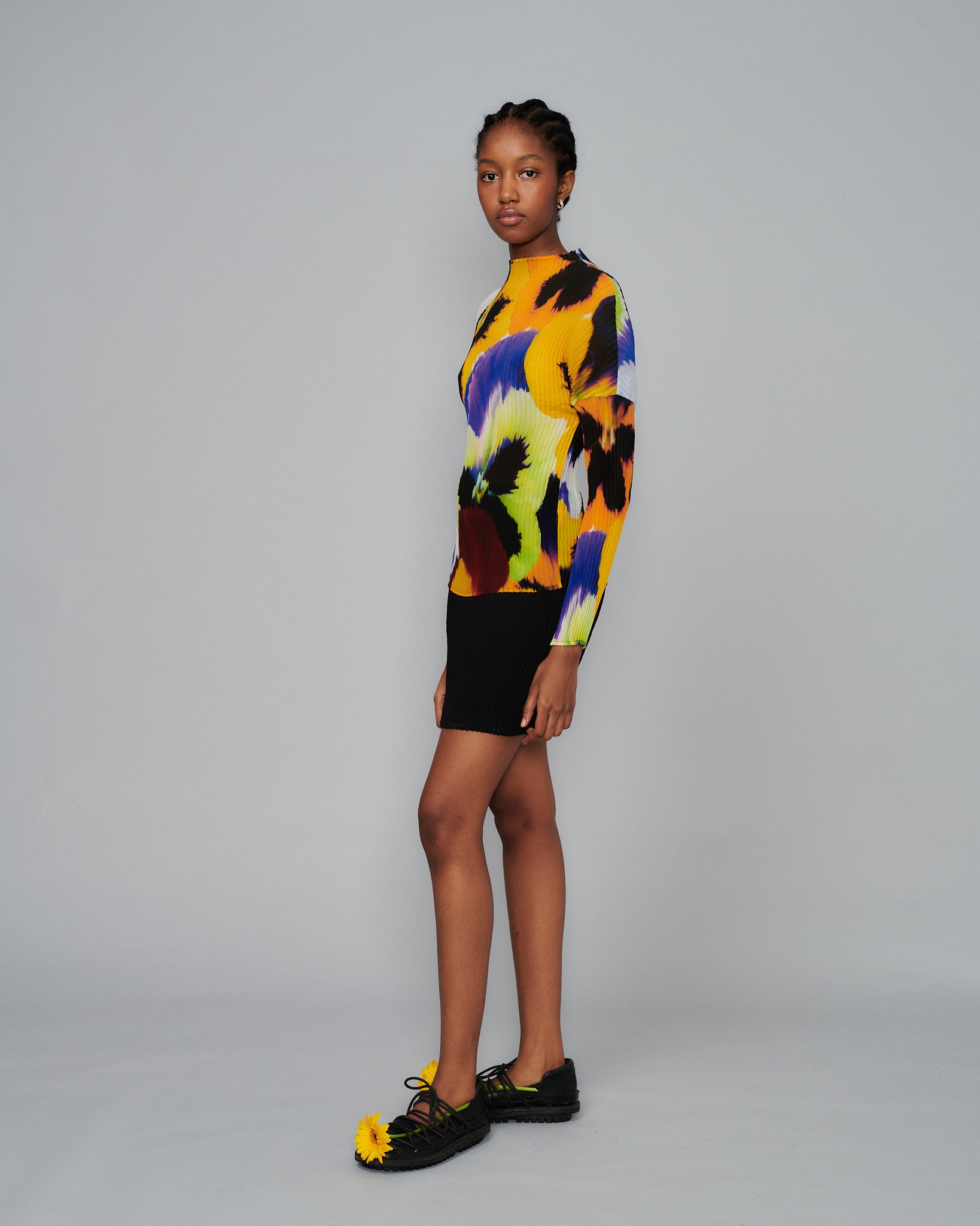 Tortas Top in Pansy Yellow