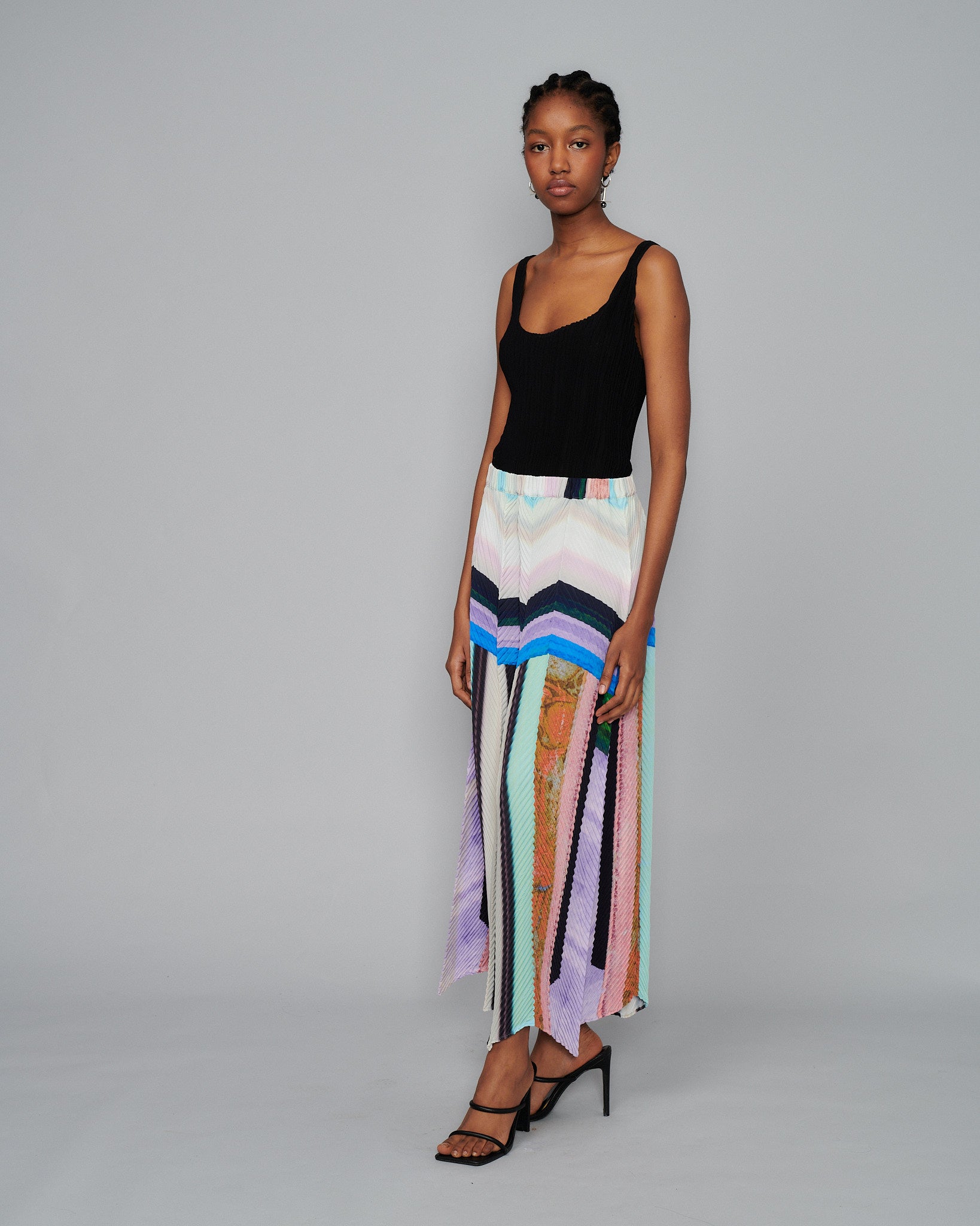 Handpleated Luka Trousers in Herbert