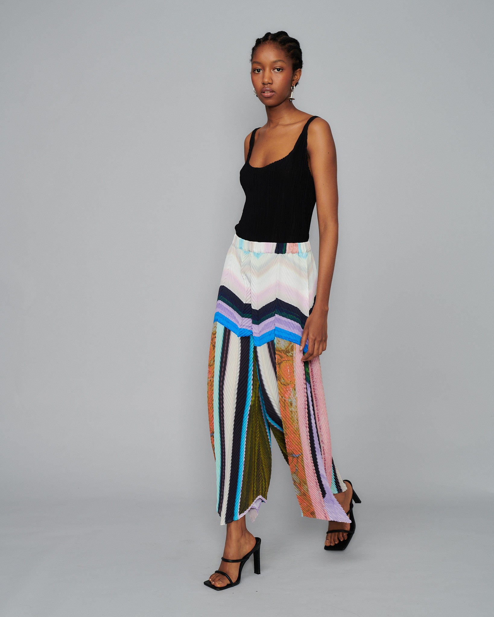 Handpleated Luka Trousers in Herbert