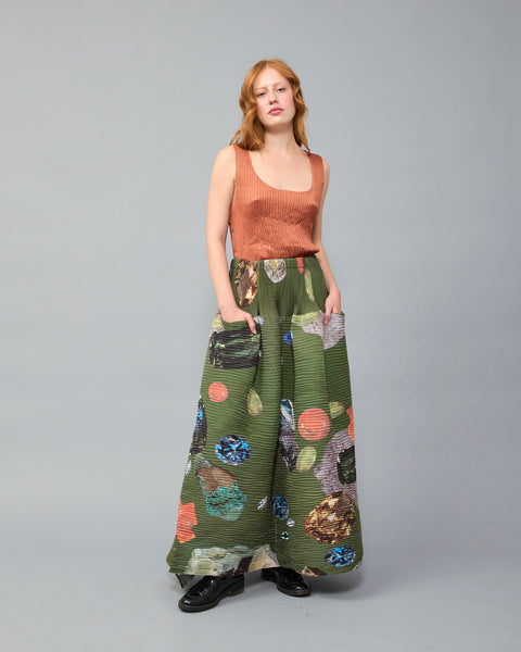 Kenza Handpleated Skirt in Ragnar – Julia Heuer