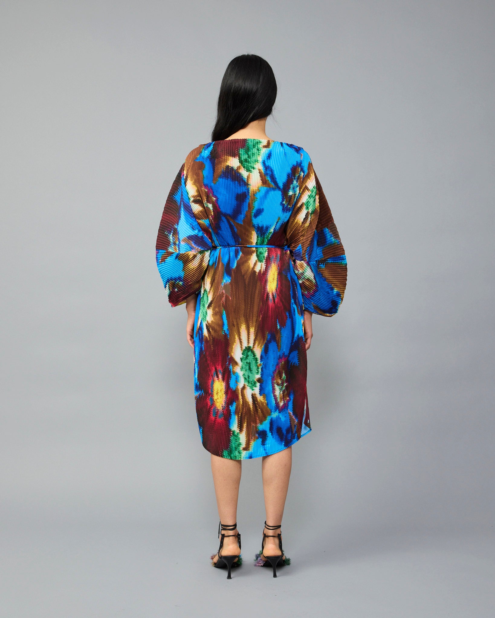 Laiza Pleated Dress in Gundula