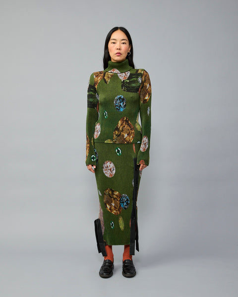 Ru Pleated Knit Top in Ragnar – Julia Heuer