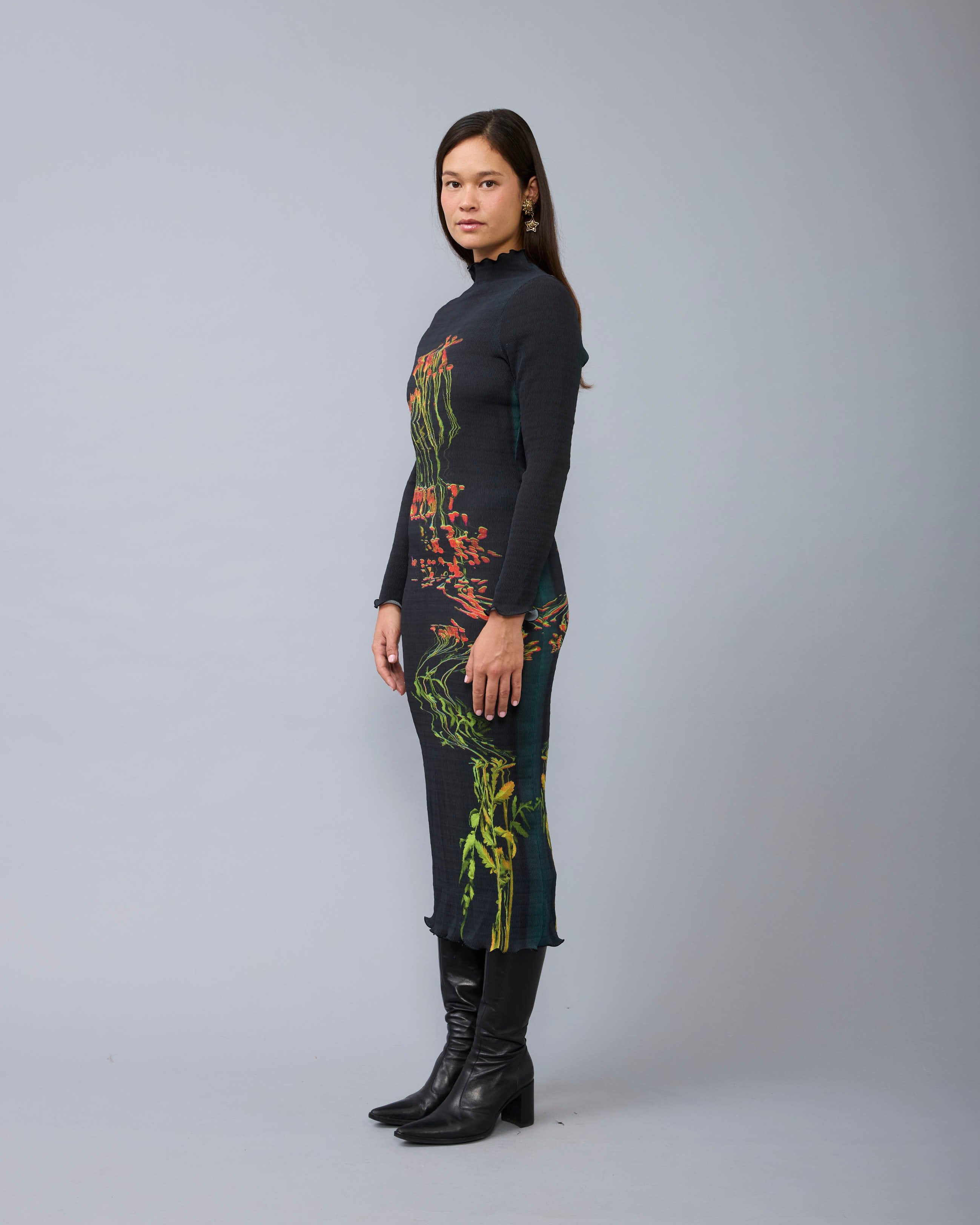 Rupert Smock Pleated Dress in Patsy