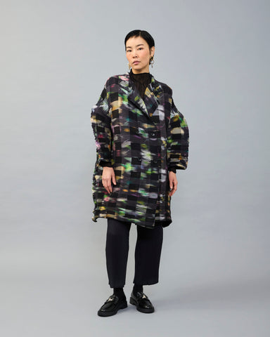 Johan Pleated Coat in Mayu