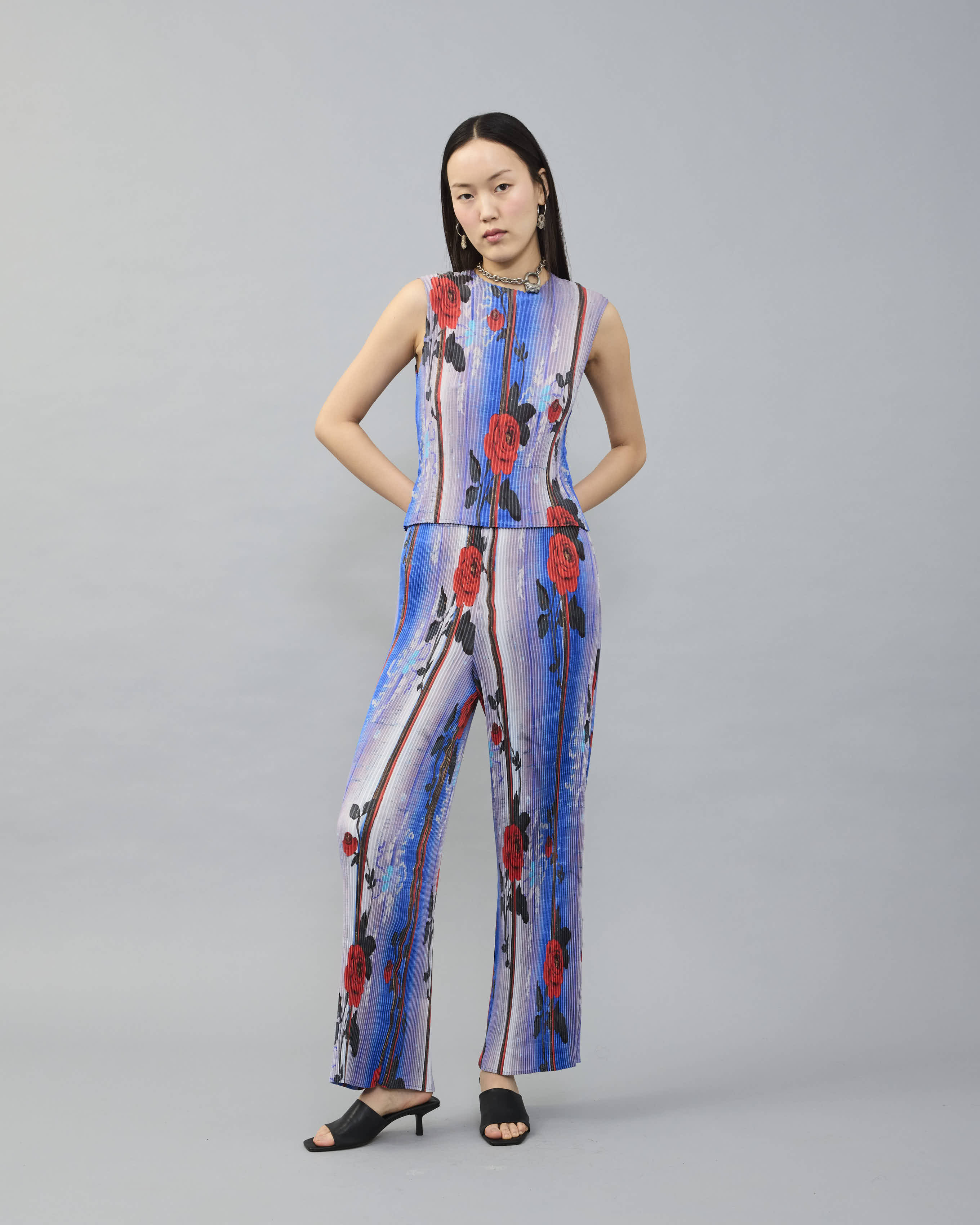 Thelma Pleated Top in Rudi