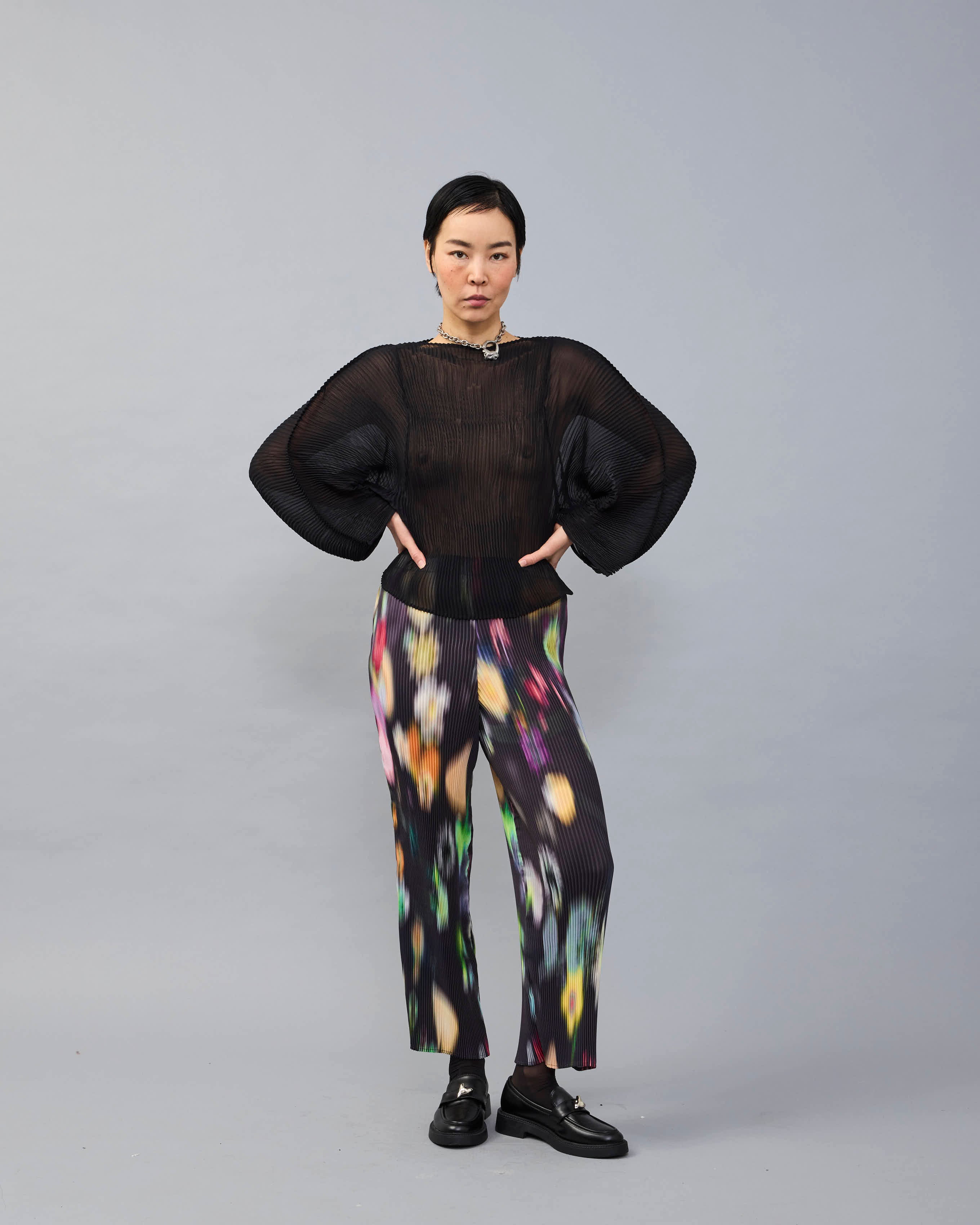 Jack Pleated Trouser in dark Mayu