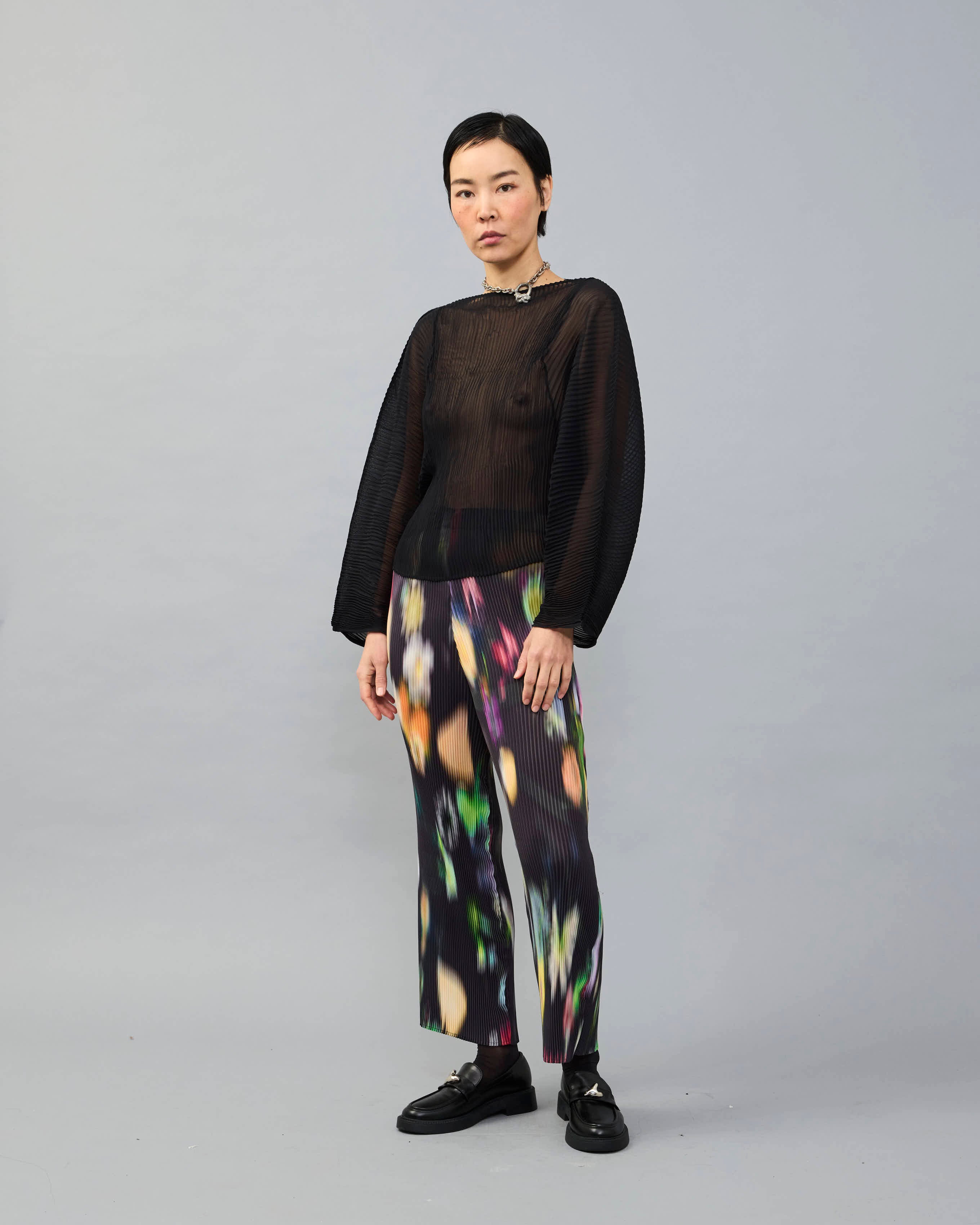 Jack Pleated Trouser in dark Mayu