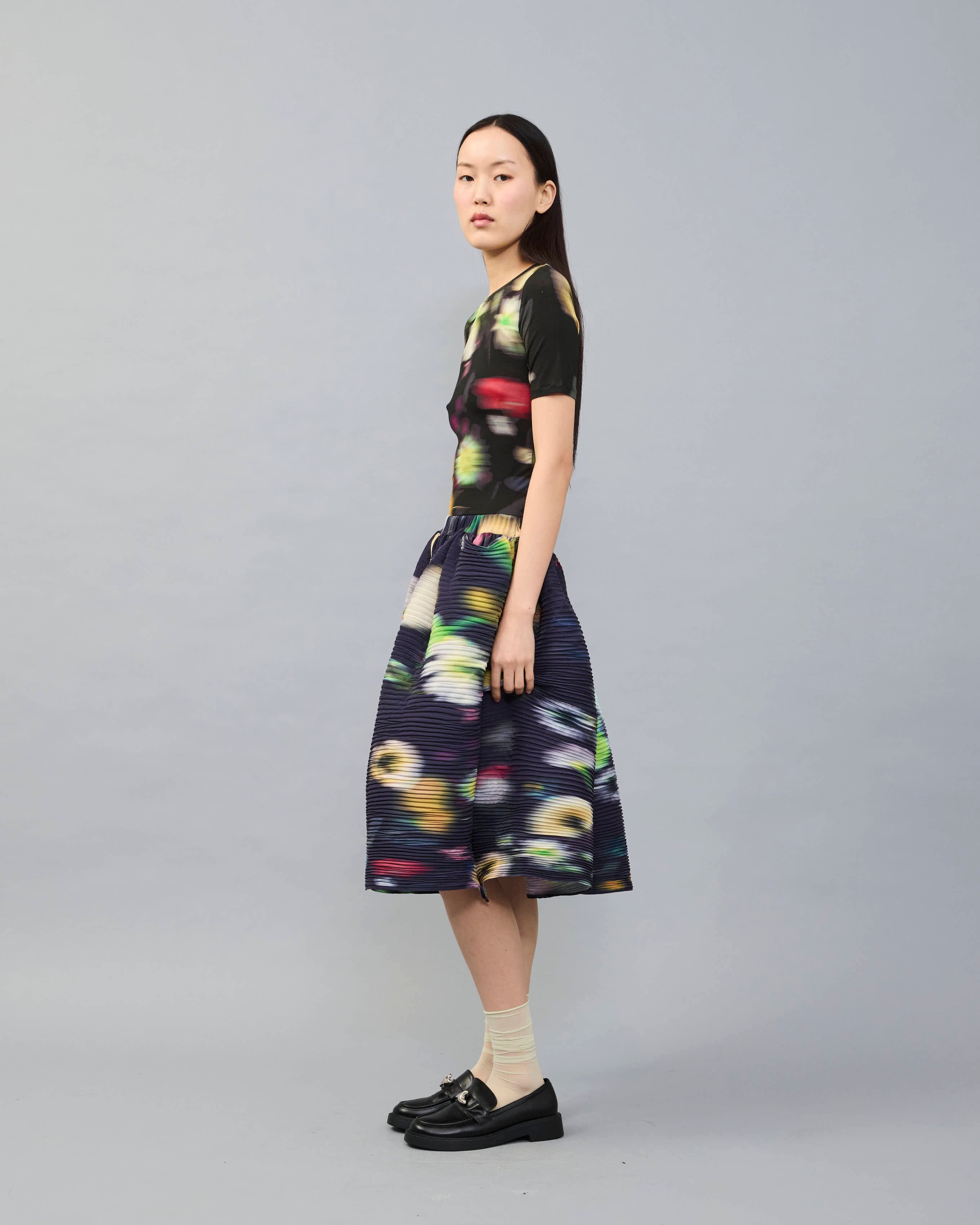 Sui Jersey Top in dark Mayu