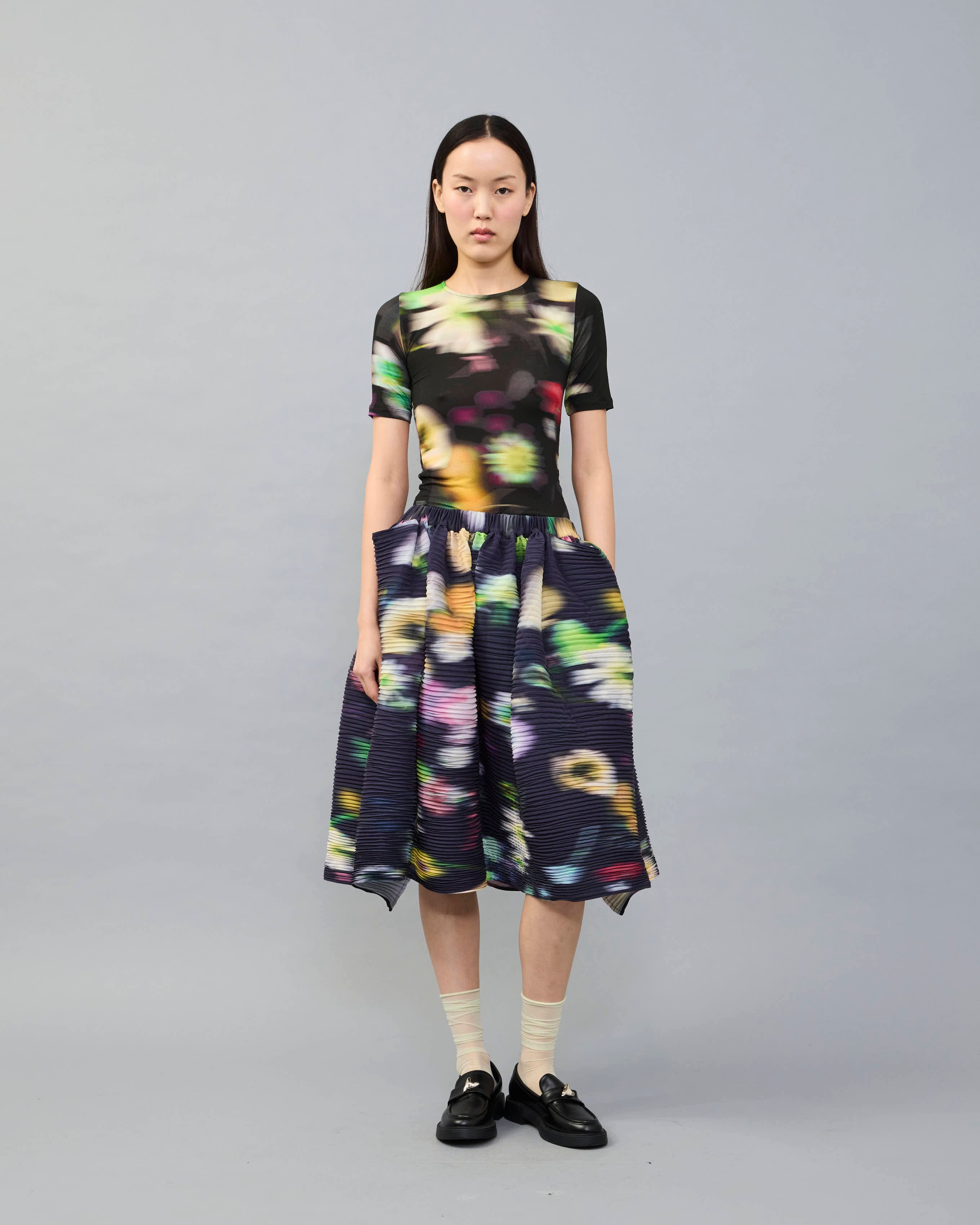 Sui Jersey Top in dark Mayu