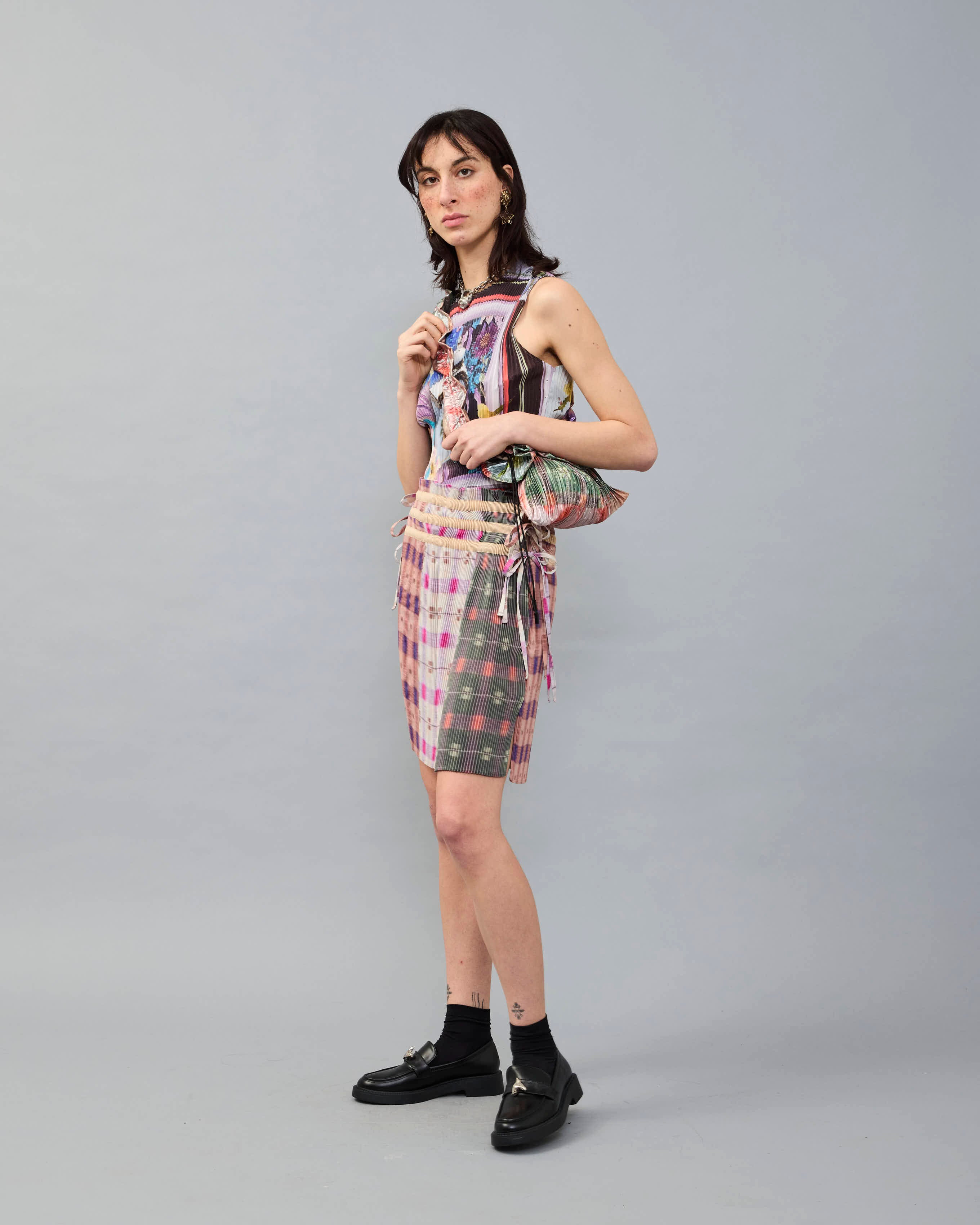 Max Pleated Skirt in Kurdi