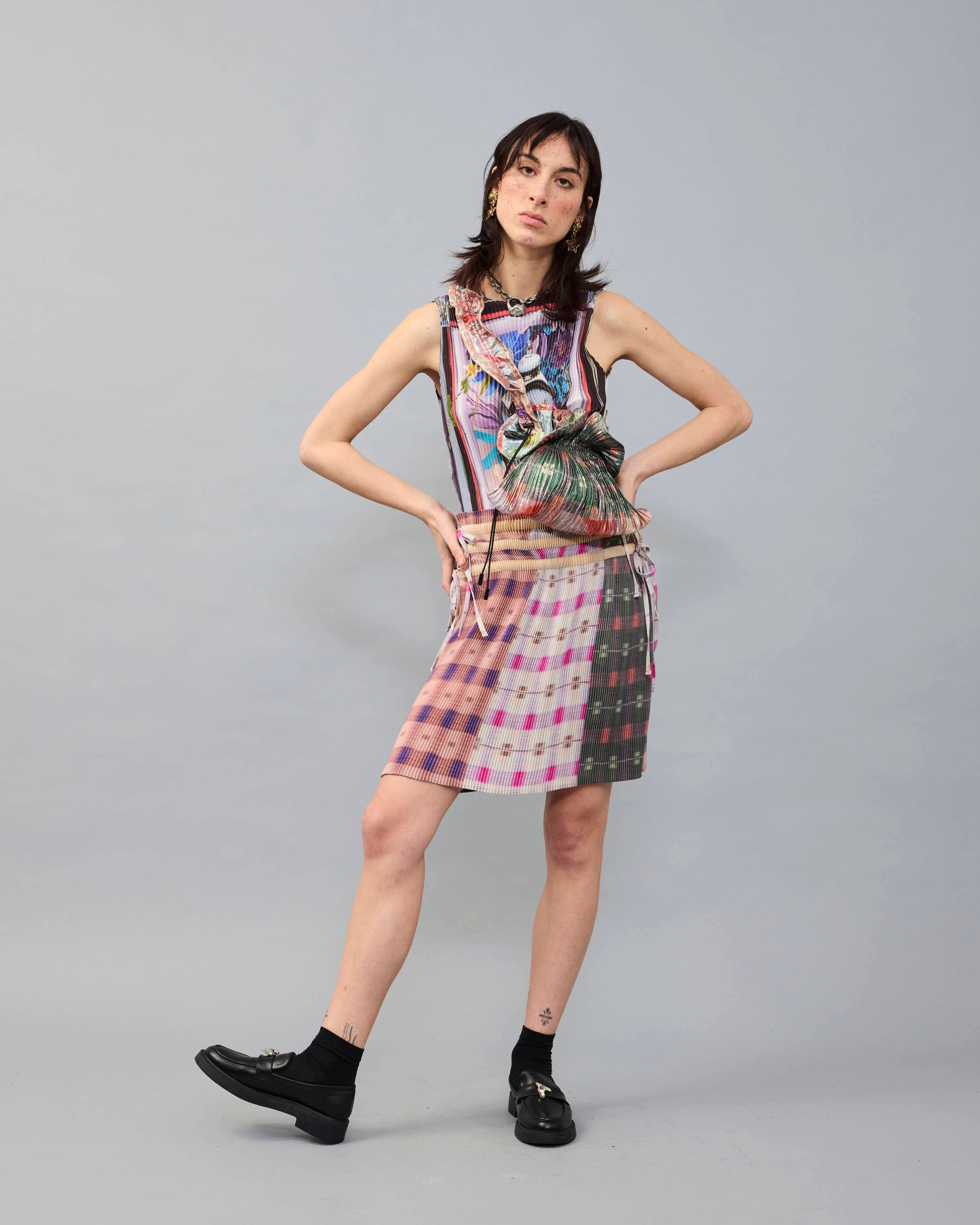 Max Pleated Skirt in Kurdi