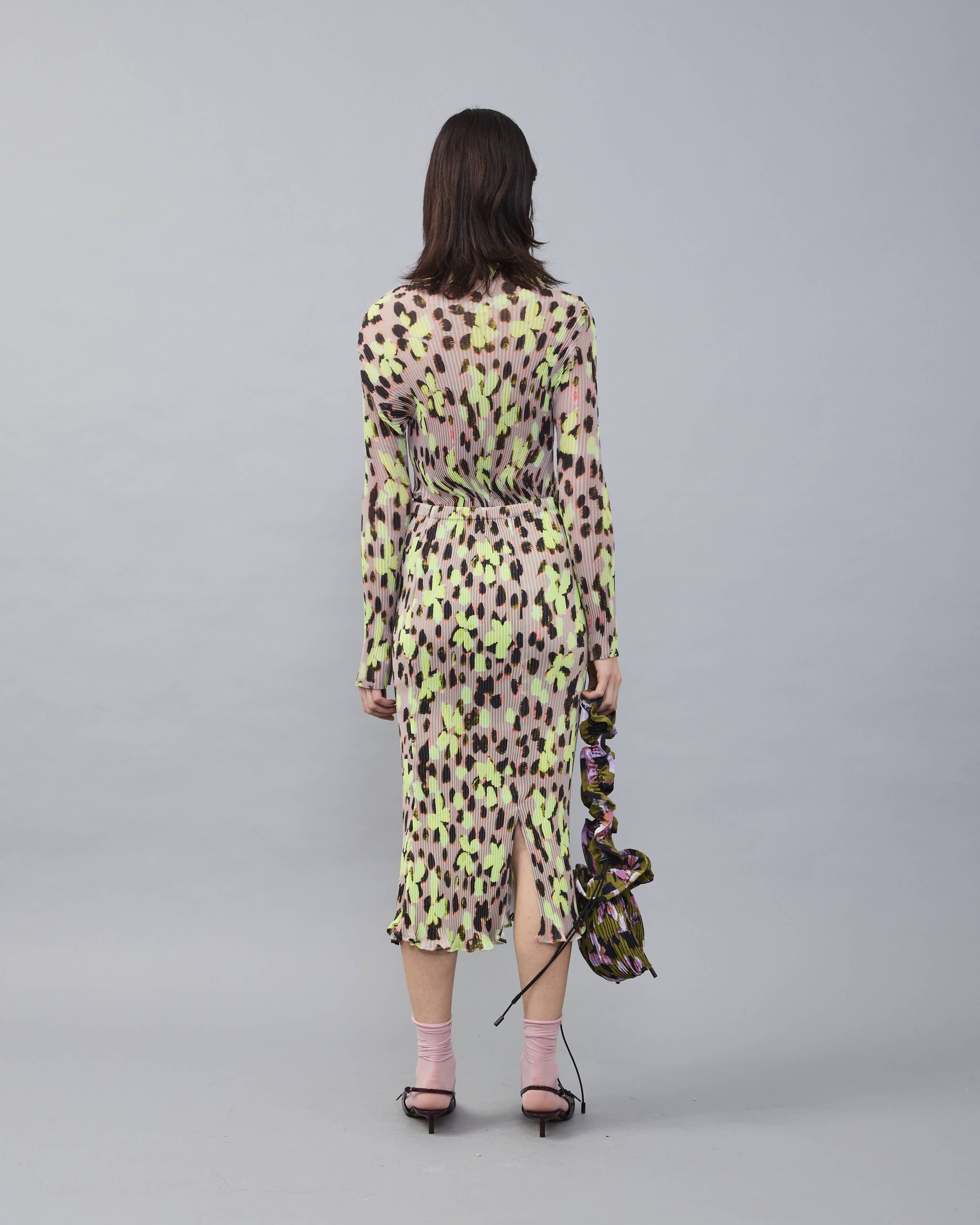 Milla Pleated Skirt in Lillie