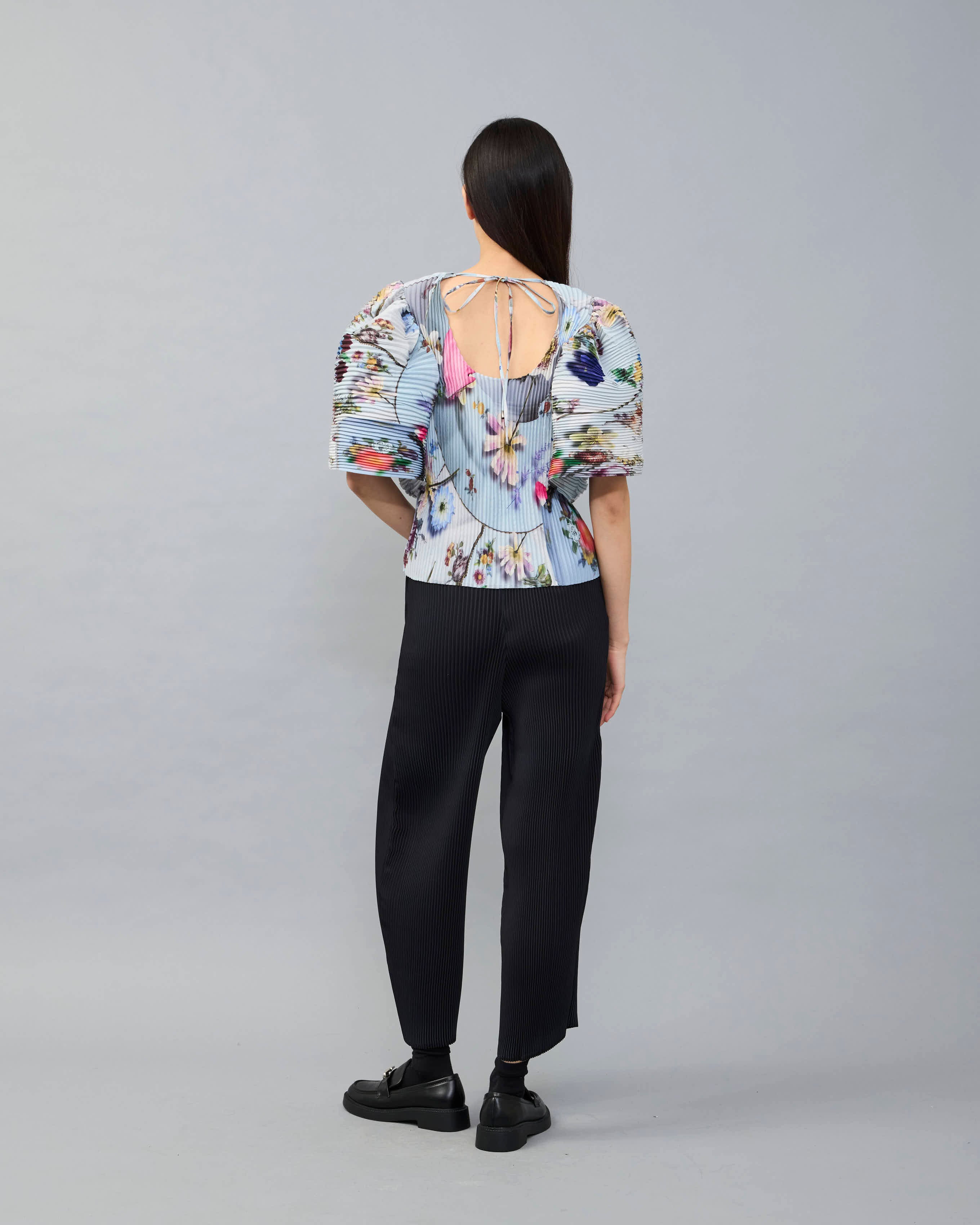 Handpleated Karlotta Top in Maria