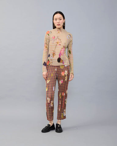 Lee Pleated Top in light Pagel