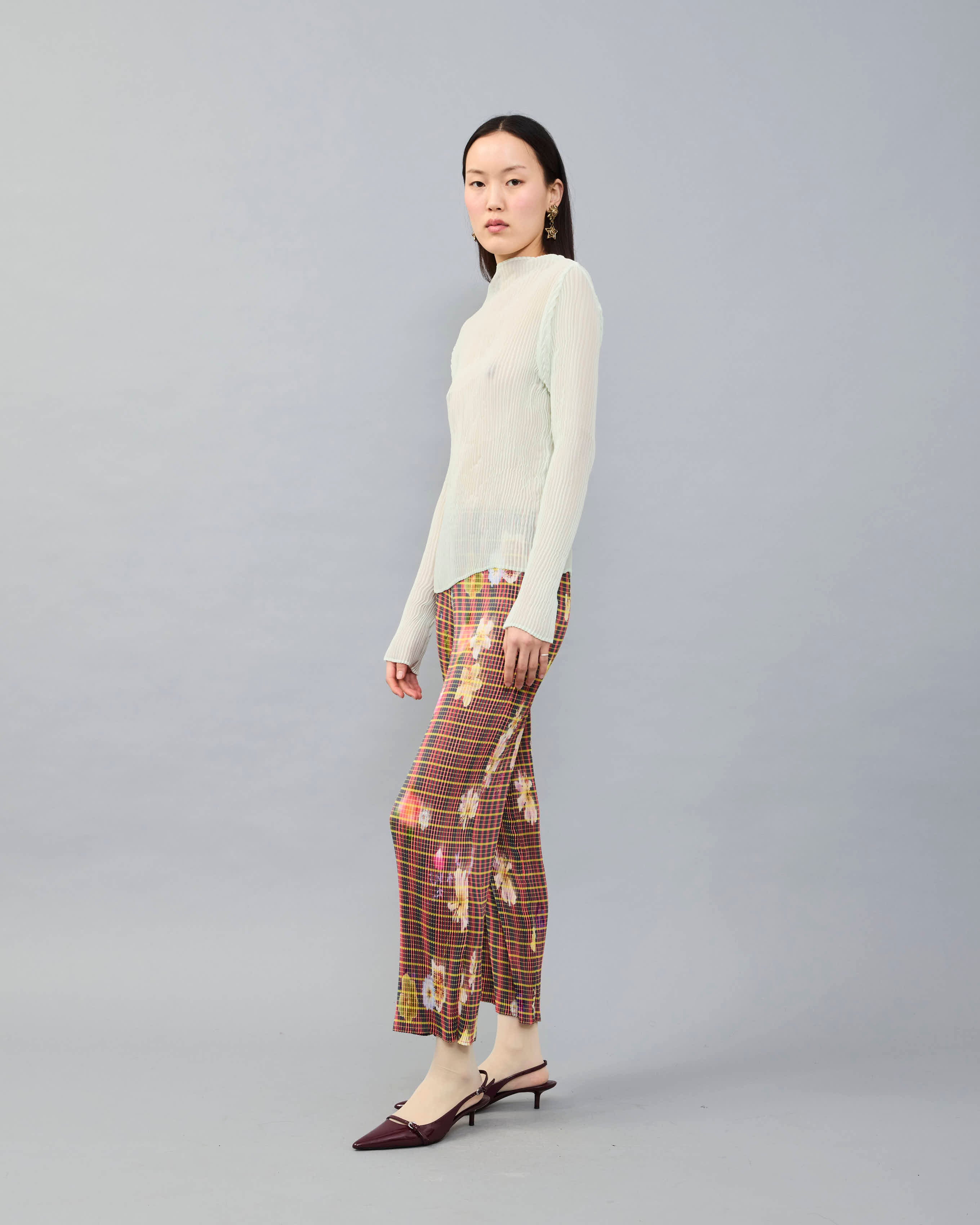 Lee Handpleated Top in Mint