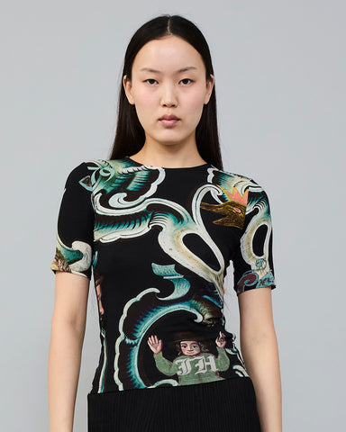 Sui Jersey Top in Quentin