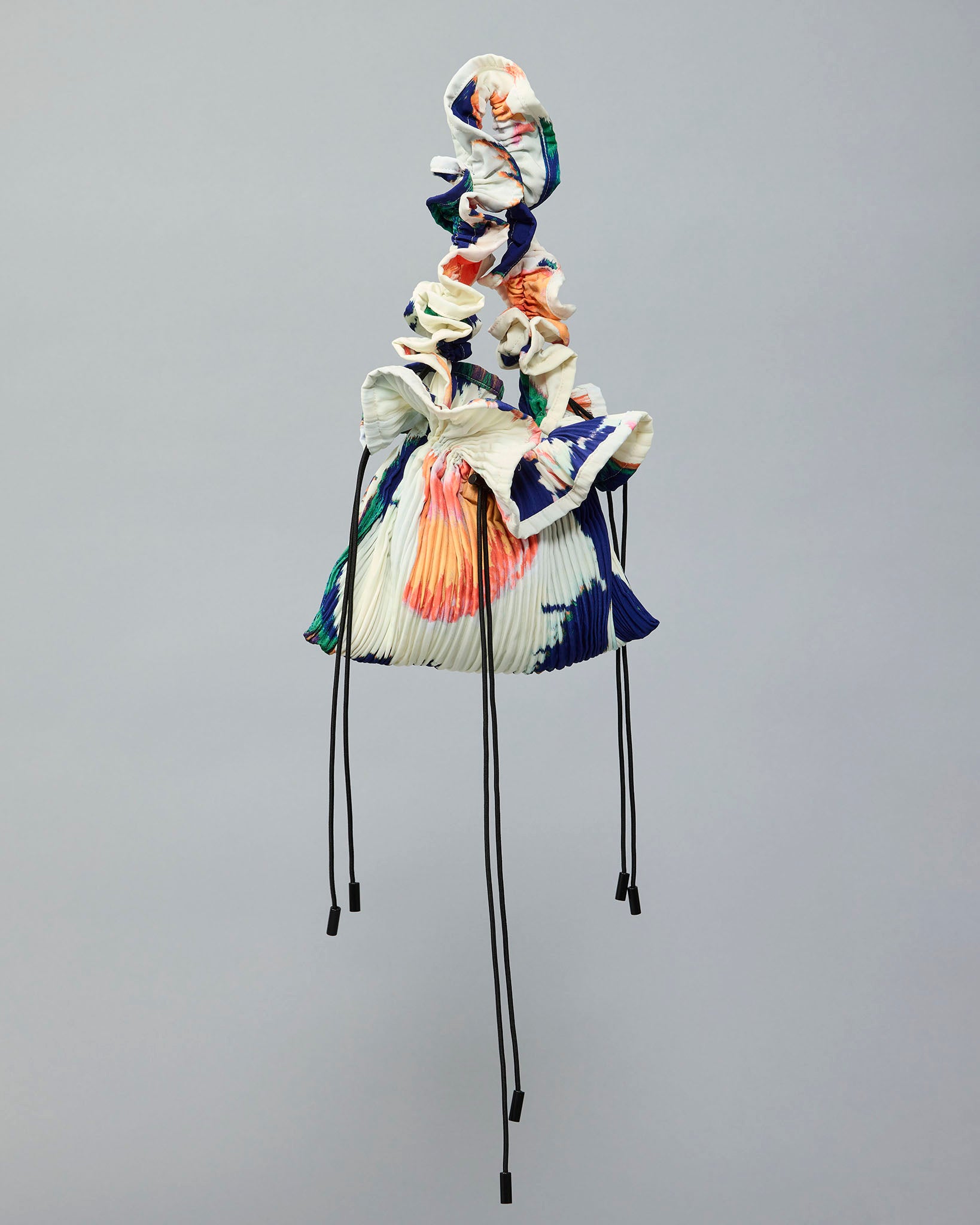 Wanda Handpleated Bag in Pansy