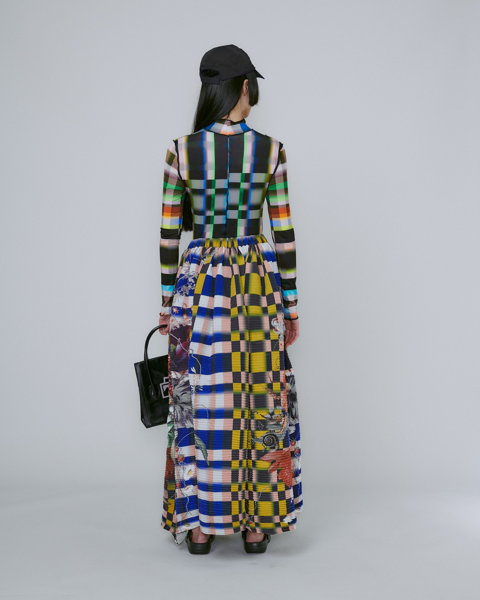 Handpleated Gaia Skirt in Lucas