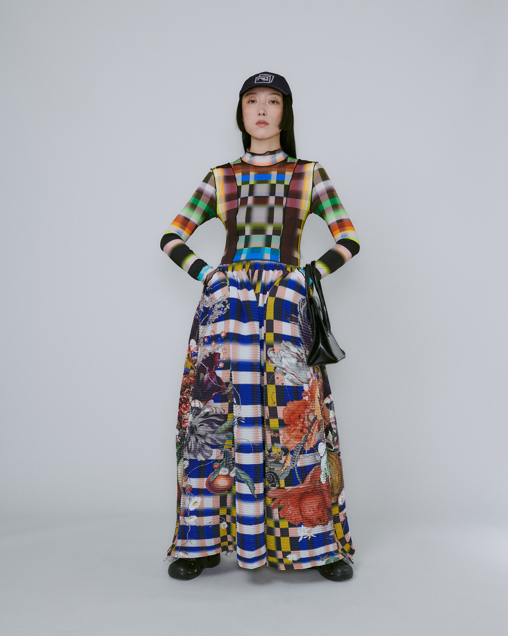 Handpleated Gaia Skirt in Lucas