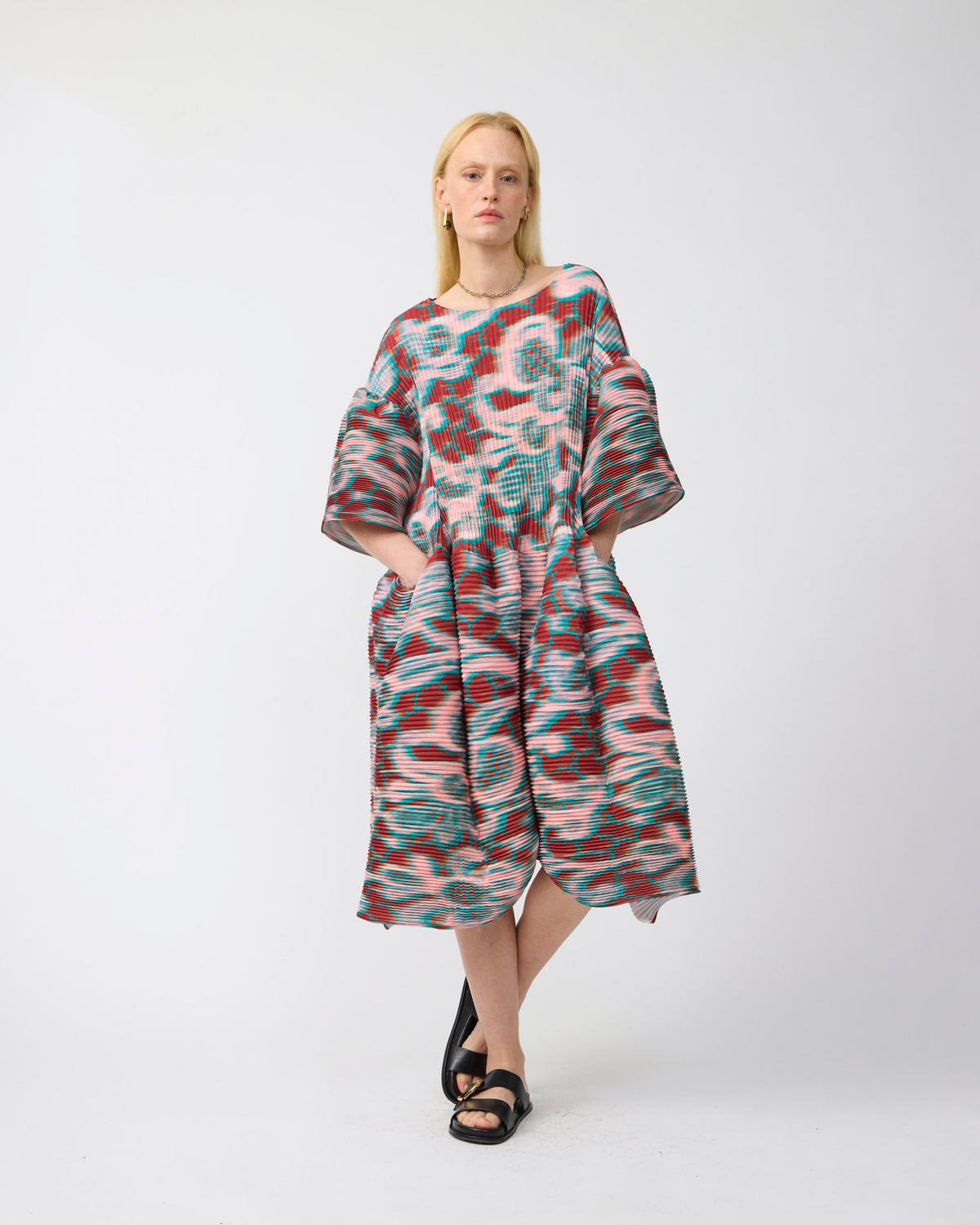 Thekla Handpleated Dress in Gallia