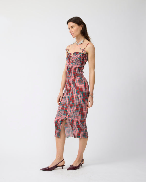 Leni Reversible Smock Dress in Gallia