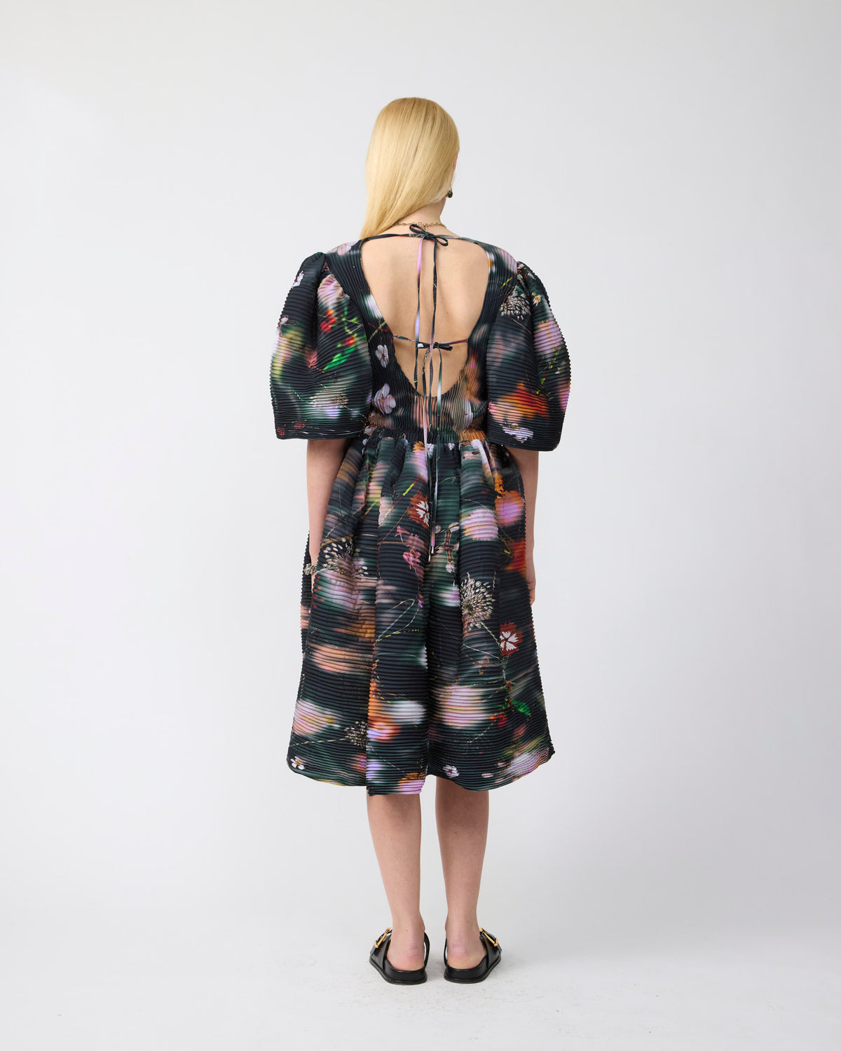 Swani Handpleated Dress in Frances