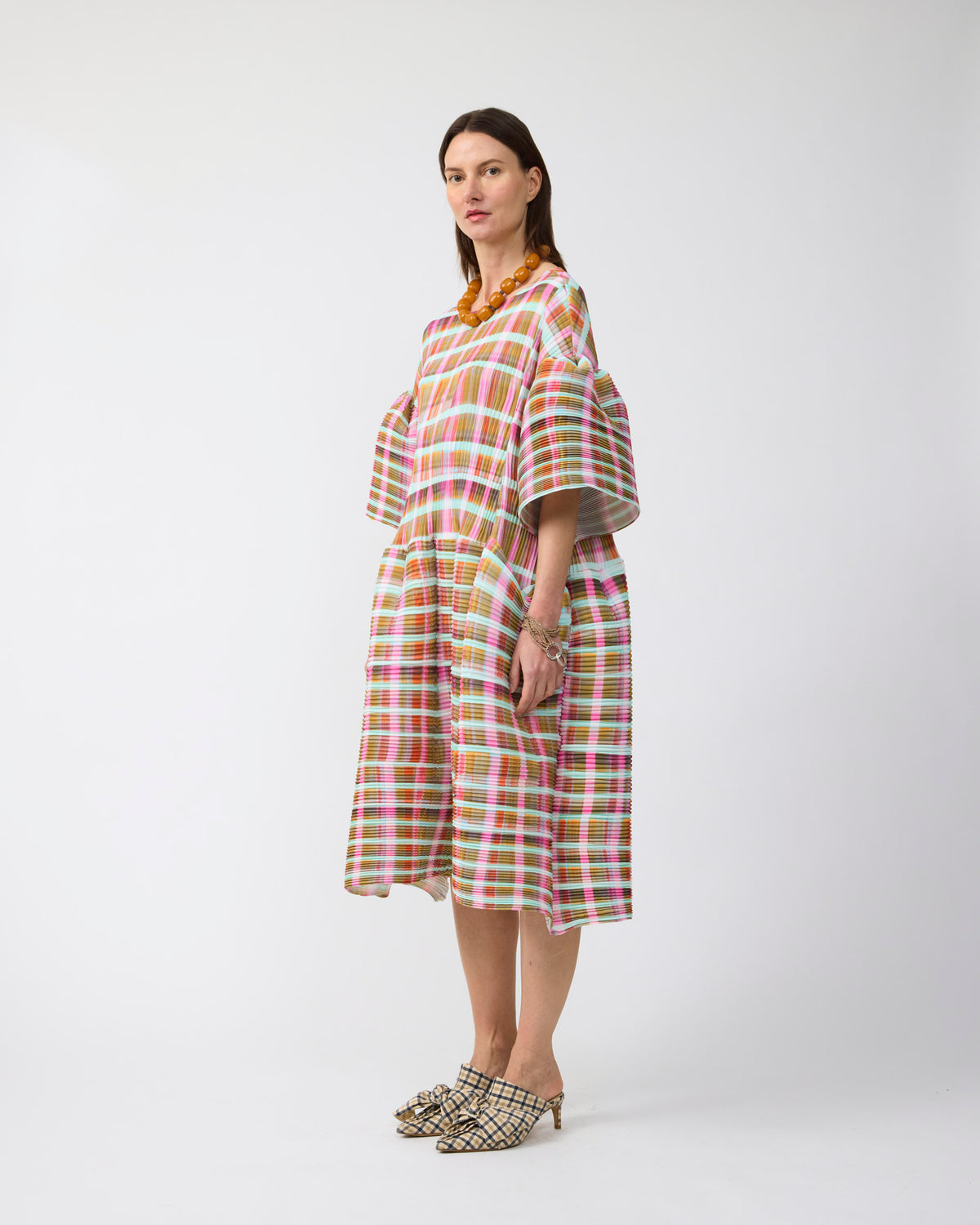 Thekla Handpleated Dress in Tarek