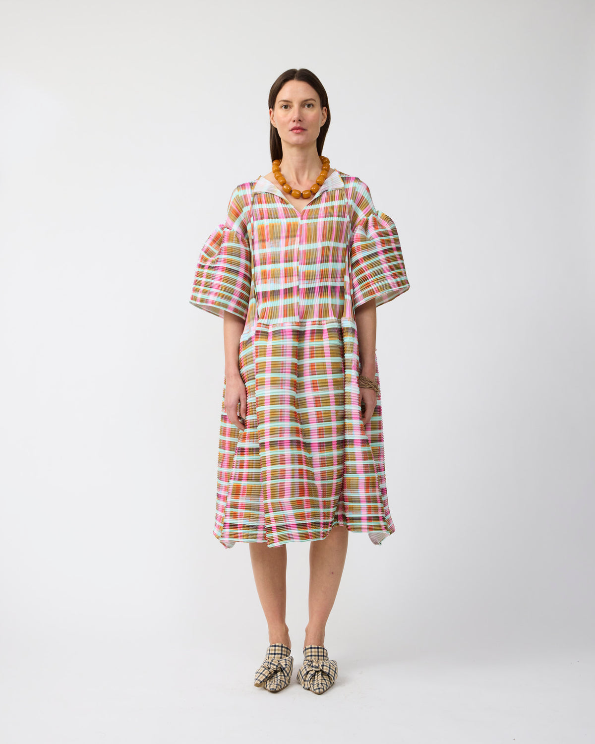 Thekla Handpleated Dress in Tarek