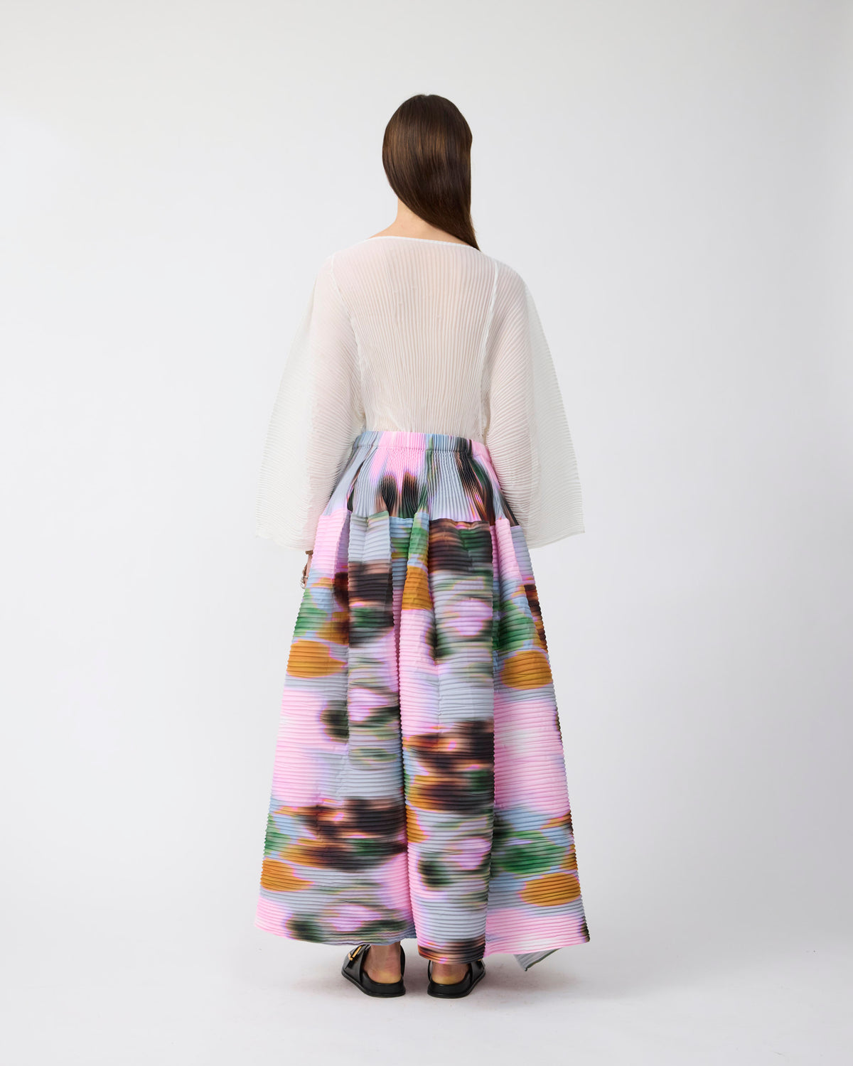 Kenza Handpleated Skirt in Maris