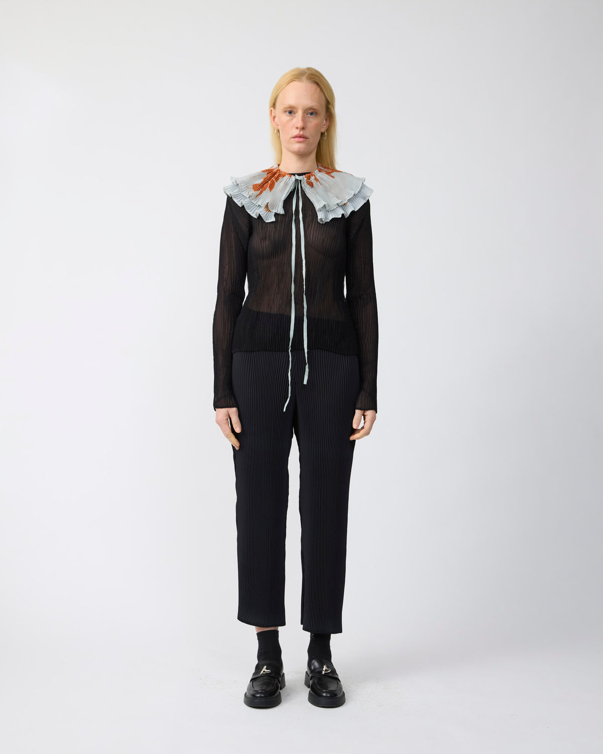 Winnie Pleated Collar in Sansa
