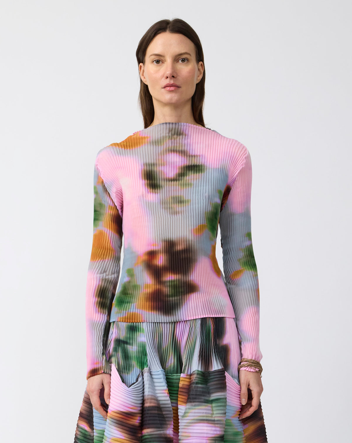 Lee Pleated Top in Maris