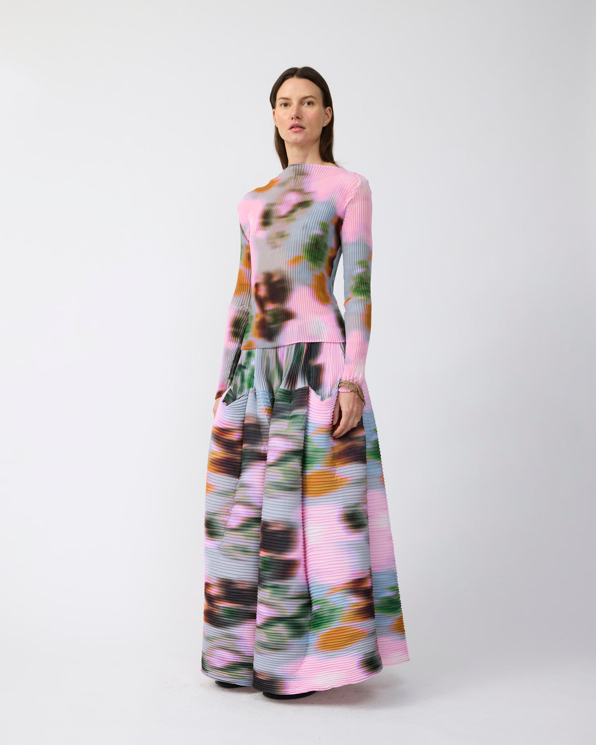 Lee Pleated Top in Maris