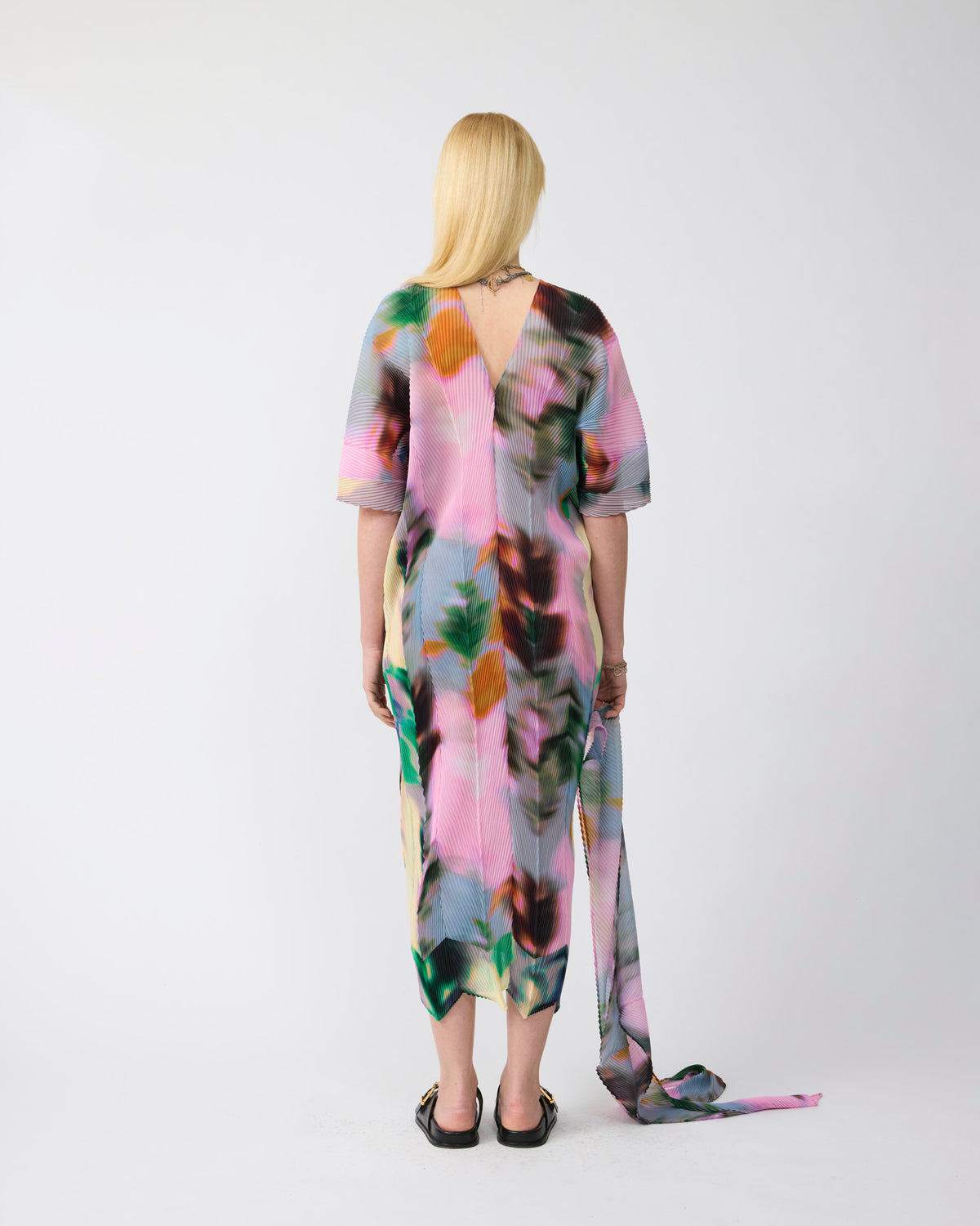 Stacy Handpleated Kaftan in Maris
