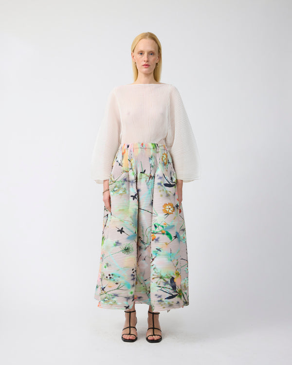 Kenza Handpleated Skirt in Frances