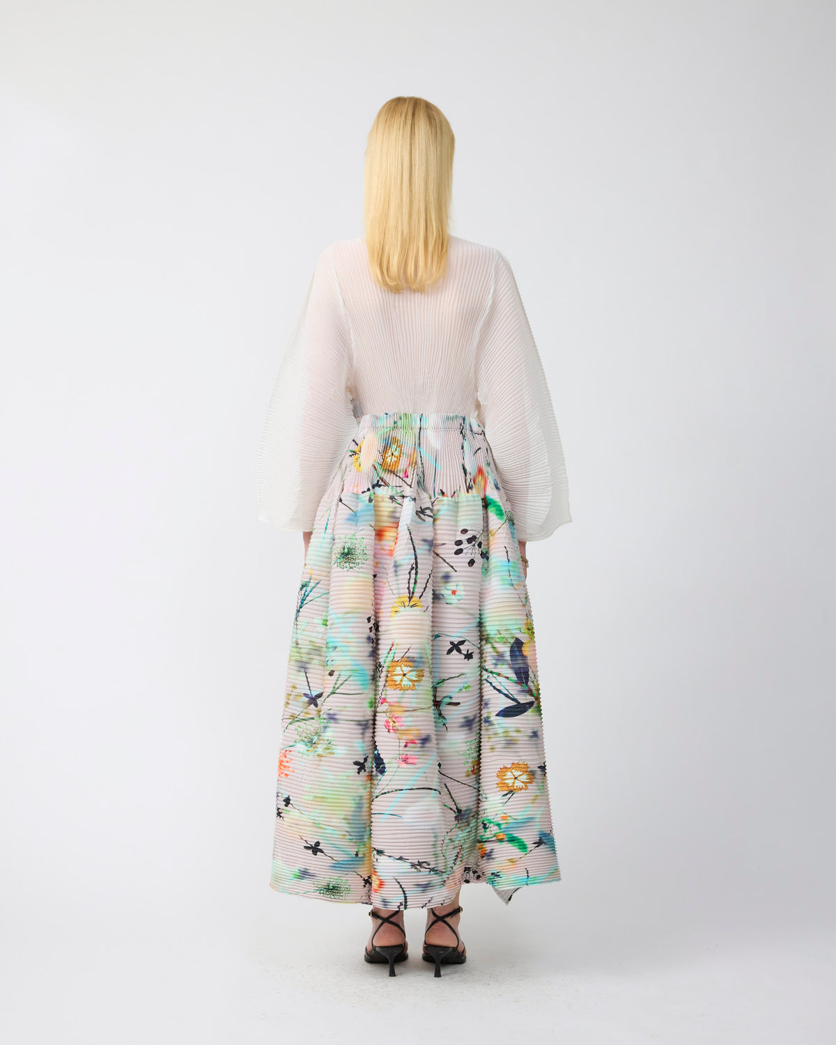Kenza Handpleated Skirt in Frances
