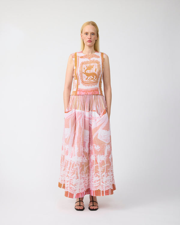 Thelma Pleated Top in Apo