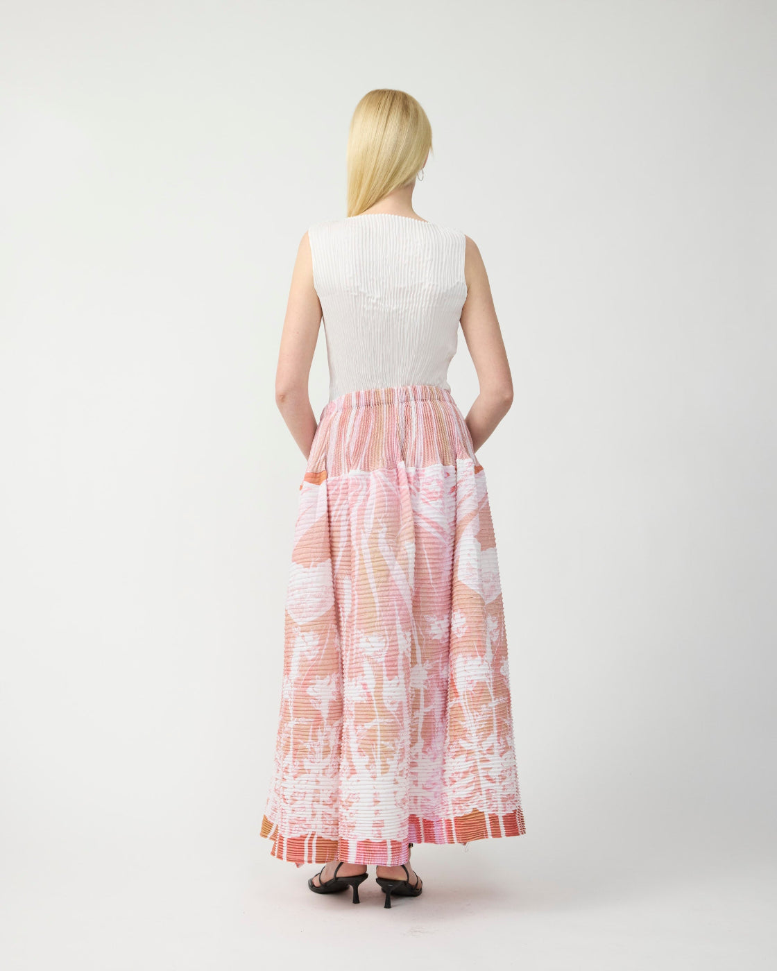 Kurt Handpleated Tanktop in White