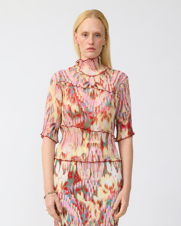 Lasse Pleated Top in Jim