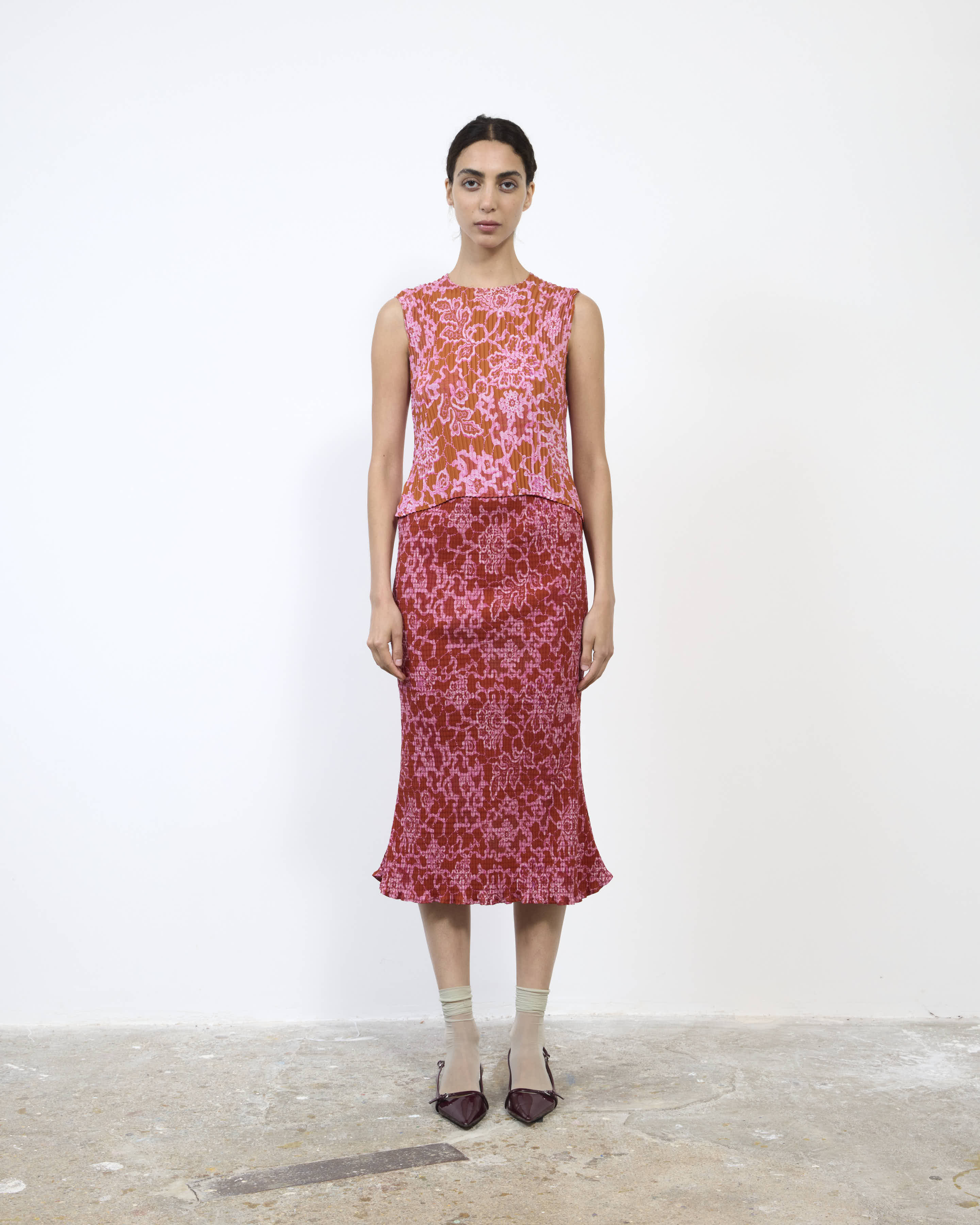 THELMA PLEATED TOP IN SANSA