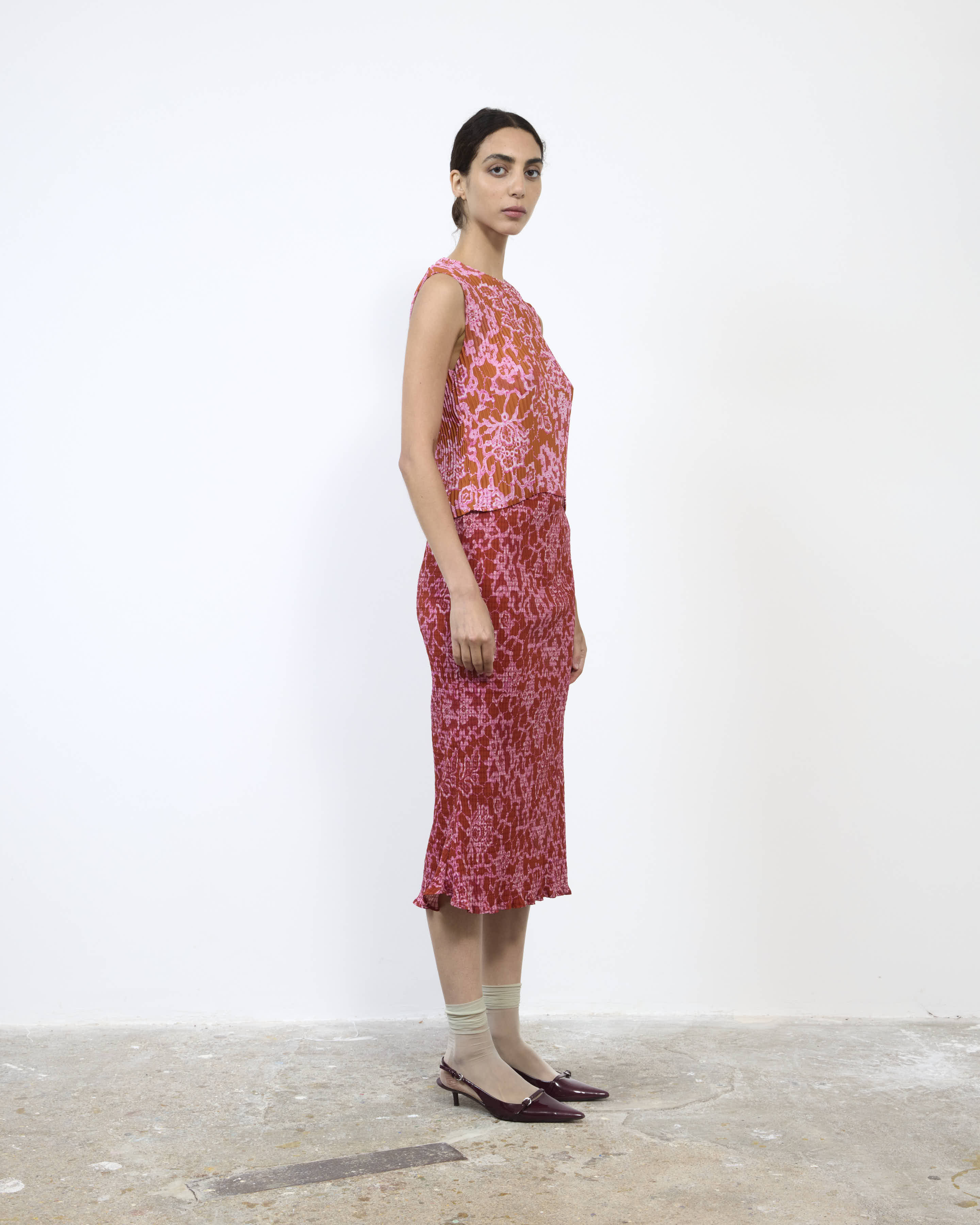 THELMA PLEATED TOP IN SANSA