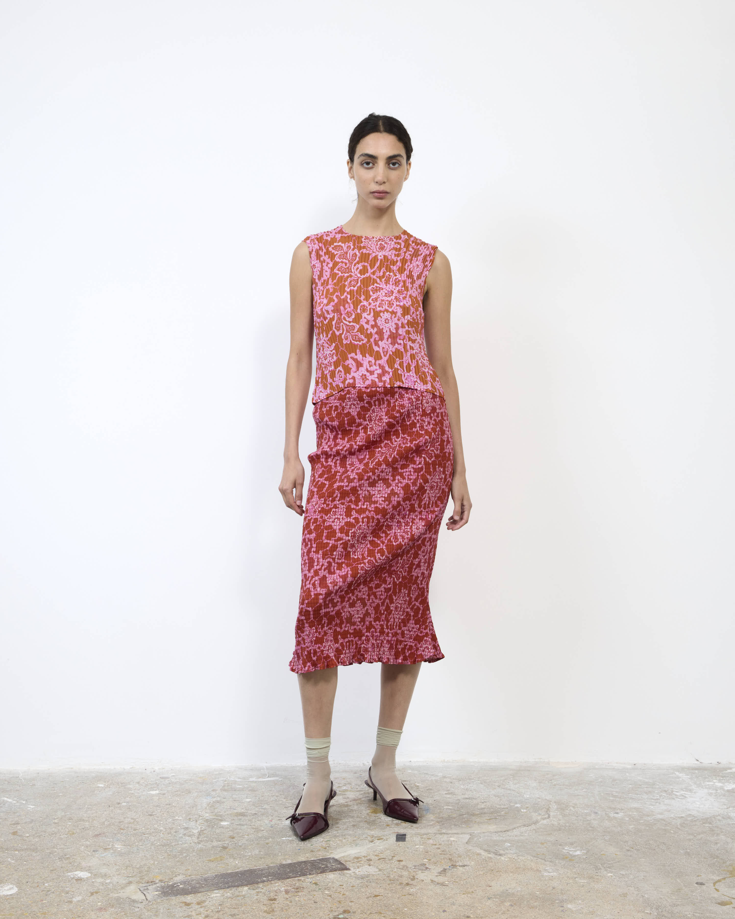 THELMA PLEATED TOP IN SANSA