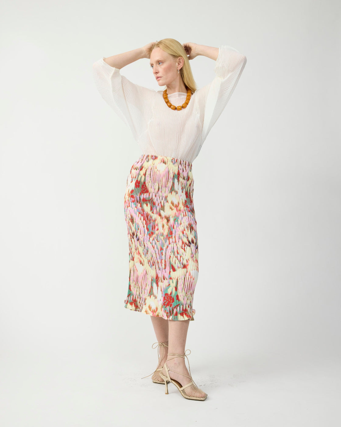 Milla Pleated Skirt in Jim