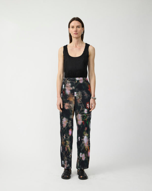 Kurt Handpleated Tanktop in Black