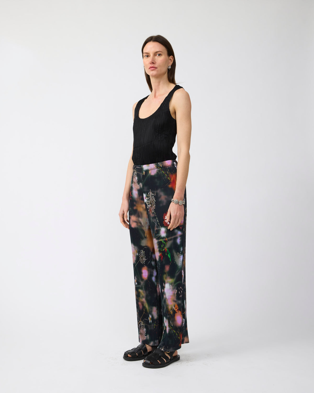 Jack Pleated Trousers in Frances