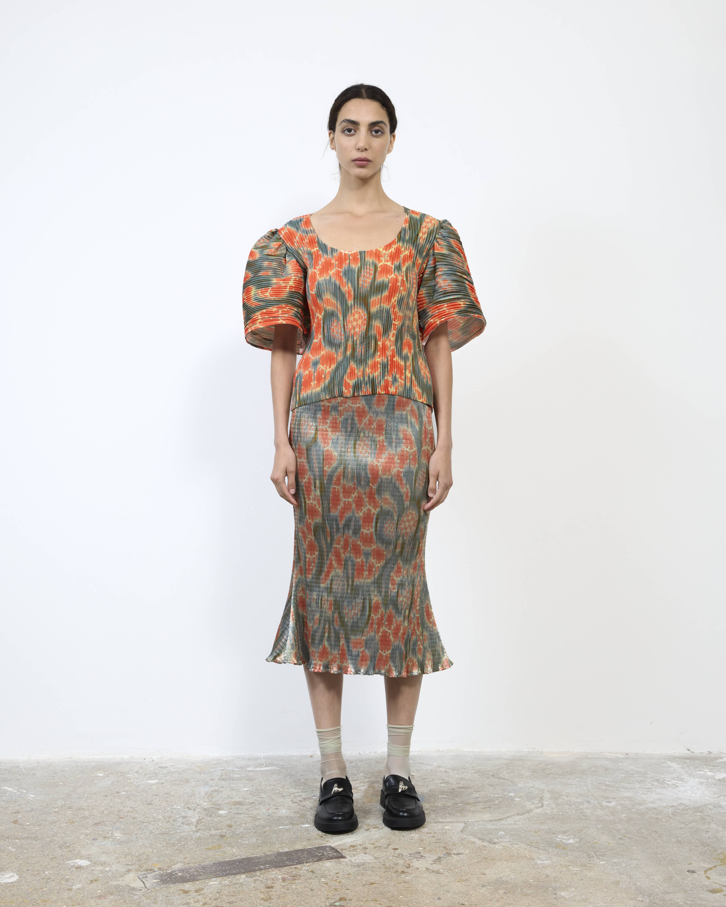 HANDPLEATED KARLOTTA TOP IN GALLIA