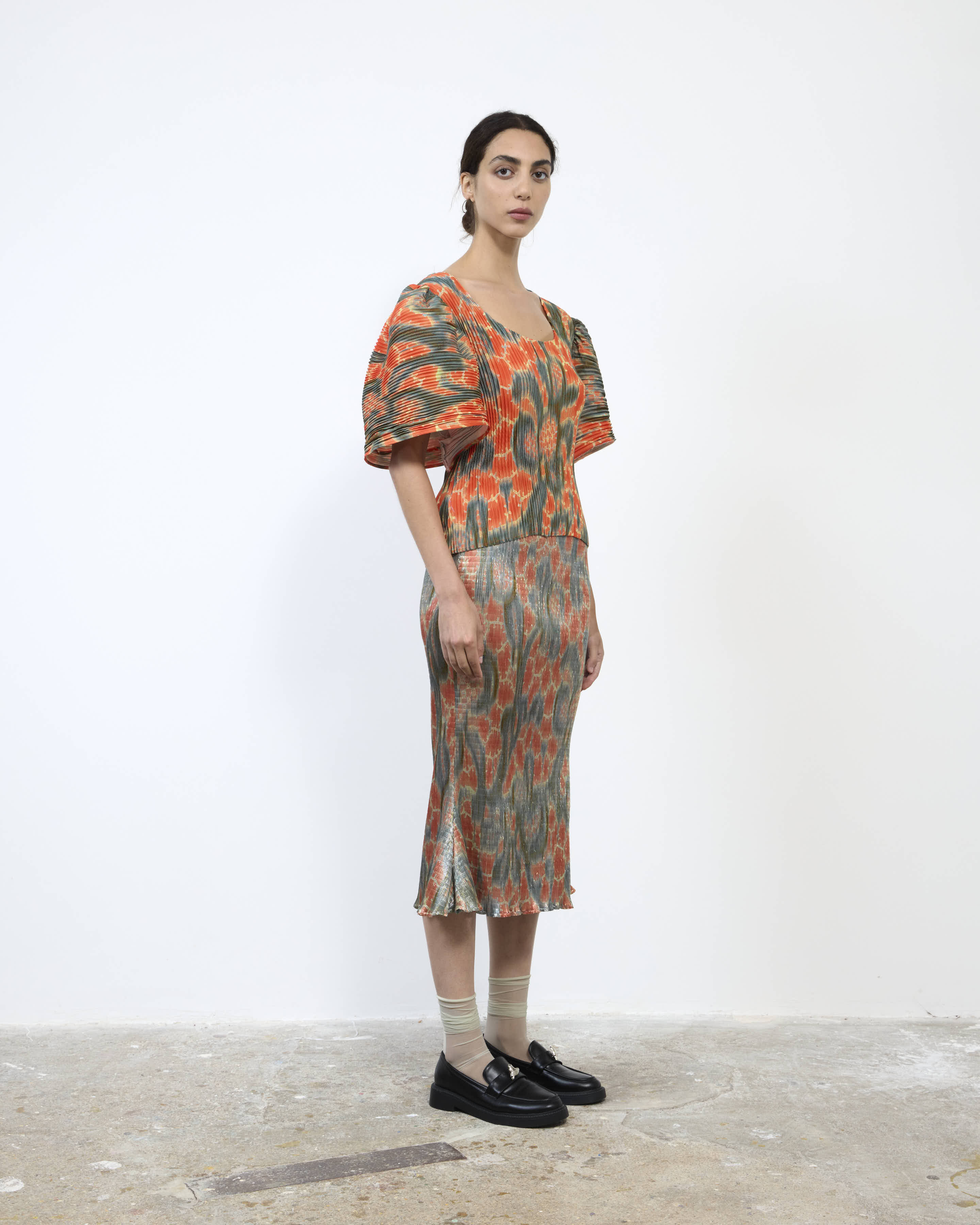 HANDPLEATED KARLOTTA TOP IN GALLIA