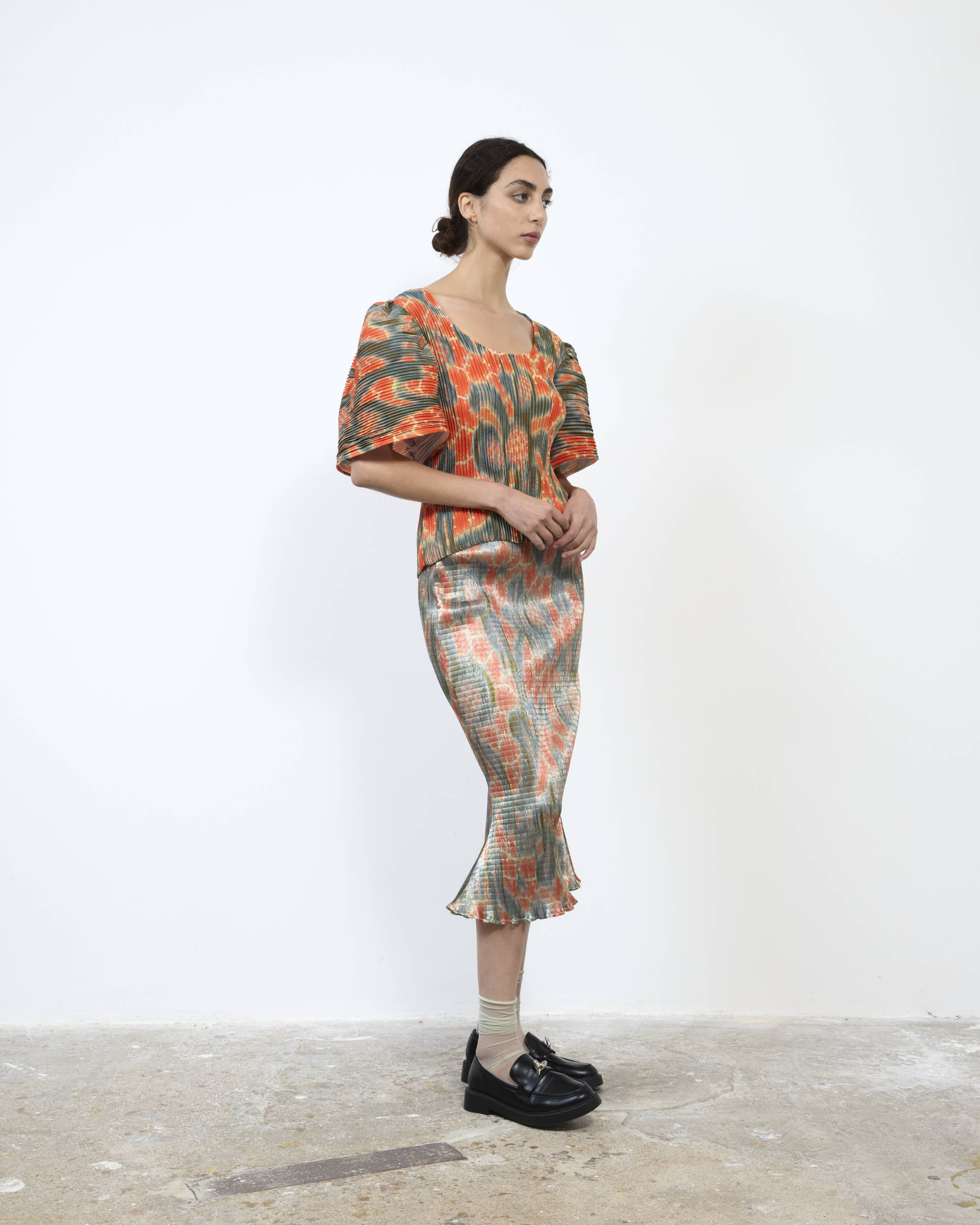 HANDPLEATED KARLOTTA TOP IN GALLIA